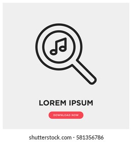Find music vector icon