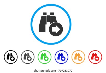 Find Next Binoculars rounded icon. Style is a flat find next binoculars gray symbol inside light blue circle with black, gray, green, blue, red, orange versions.