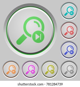 Find next search result color icons on sunk push buttons