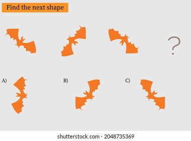 Find the next shape. IQ Test intelligence questions