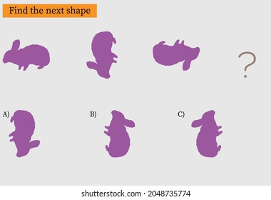 Find the next shape. IQ Test intelligence questions