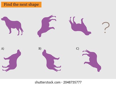 Find the next shape. IQ Test intelligence questions