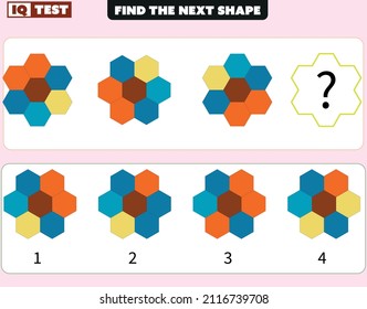 Find the next shape, Visual intelligence questions. IQ Test Intelligence question