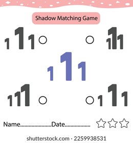Find number 1  Correct Shadow Find And Match The Correct Shadow Of Friut. Kids Educational Game. Printable Worksheet Illustration. Learning Game