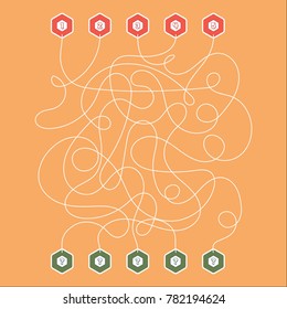 Find the numbers in the maze