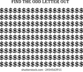 Find the odd number out of $ (different image) in black font with white background