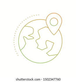 Find on Maps line icon