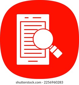 Find Out Glyph Curve Vector Icon Design