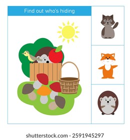 Find out who's hiding with hedgehog