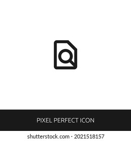 Find in page Pixel Perfect Icon for Web, App, Presentation. editable outline style. simple icon vector eps 10