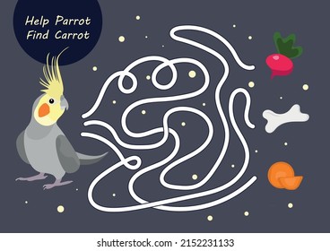 Find a path preschool tasks for children illustration