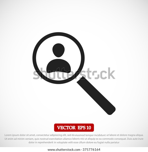 Find People Icon Stock Vector (Royalty Free) 375776164 | Shutterstock