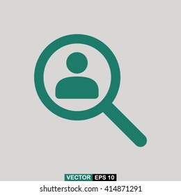 Find people icon vector