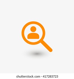 Find People Icon Vector