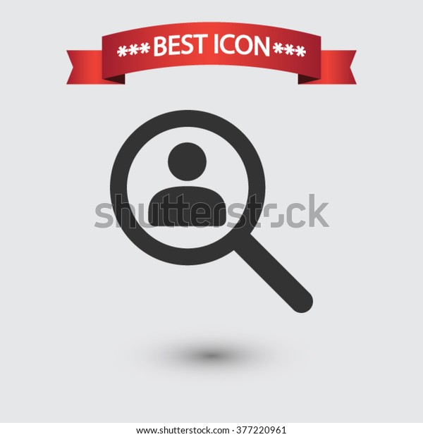 Find People Icon Vector Stock Vector (Royalty Free) 377220961 ...