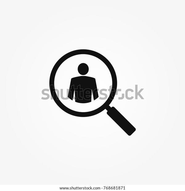 Find People Icon Vector Stock Vector (Royalty Free) 768681871 ...