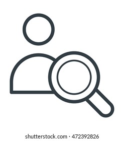 Find Person Colored Vector Icon