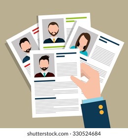 Find person for job opportunity, vector illustration design