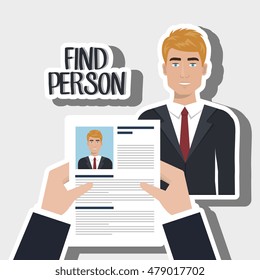 find person man hand