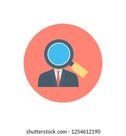 Find Person Vector Icon