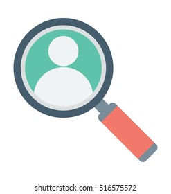 Find Person Vector Icon