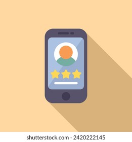 Find phone candidate icon flat vector. Personnel people search. Time cv growth