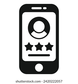 Find phone candidate icon simple vector. Personnel people search. Time cv growth