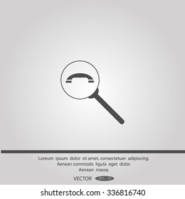 find the phone number of vector icon
