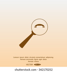 find the phone number of vector icon