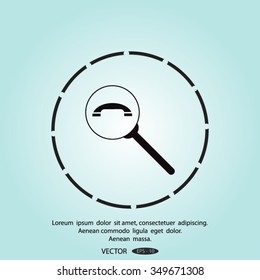 find the phone number of vector icon