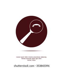 find the phone number of vector icon
