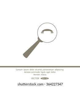 find the phone number of vector icon