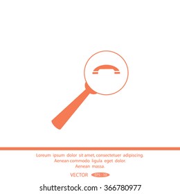 find the phone number of vector icon