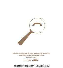 find the phone number of vector icon