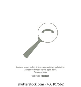find the phone number of vector icon