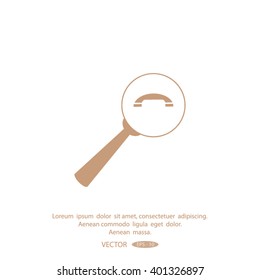 find the phone number of vector icon