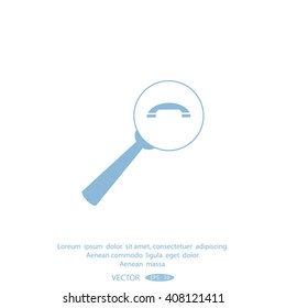 find the phone number of vector icon