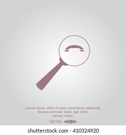 find the phone number of vector icon
