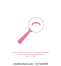 find the phone number of vector icon