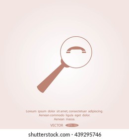 find the phone number of vector icon