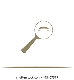 find the phone number of vector icon