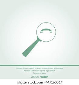 find the phone number of vector icon