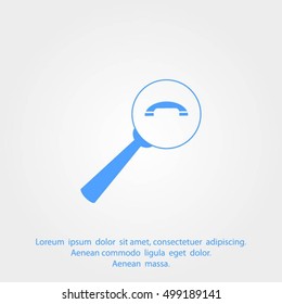 find the phone number of vector icon