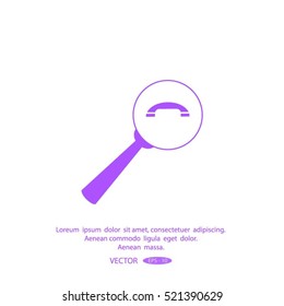 find the phone number of vector icon