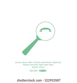 find the phone number of vector icon