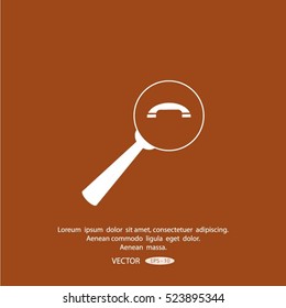 find the phone number of vector icon