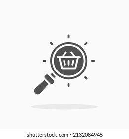 find product glyph icon. Can be used for digital product, presentation, print design and more.
