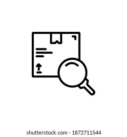 Suchen Sie nach Produkt-Vektorsymbol-Zeilenstil. Perfekt für Website, Anwendung, Handel, Präsentation, Logo und mehr. einfaches, dünnes und modernes Kontursymbol