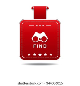 Find Red Vector Icon Design