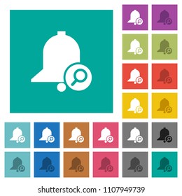 Find reminder multi colored flat icons on plain square backgrounds. Included white and darker icon variations for hover or active effects.
